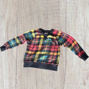 4 (100) Hanna Andersson Cotton Plaid Sweatshirt